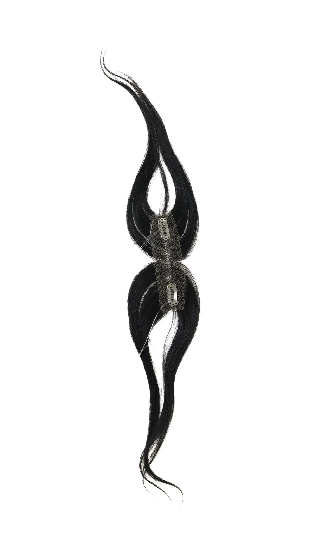 10” Human Hair Clip in Bangs with String