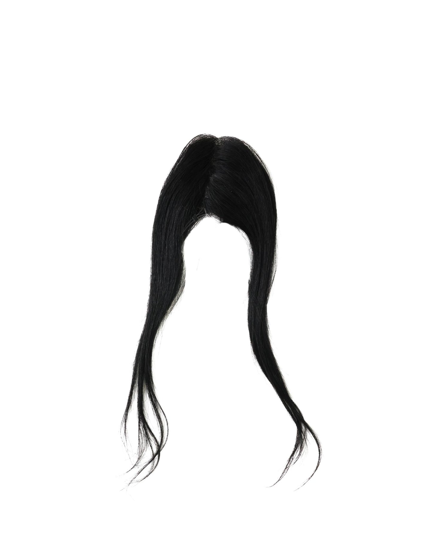 10” Human Hair Clip in Bangs with String