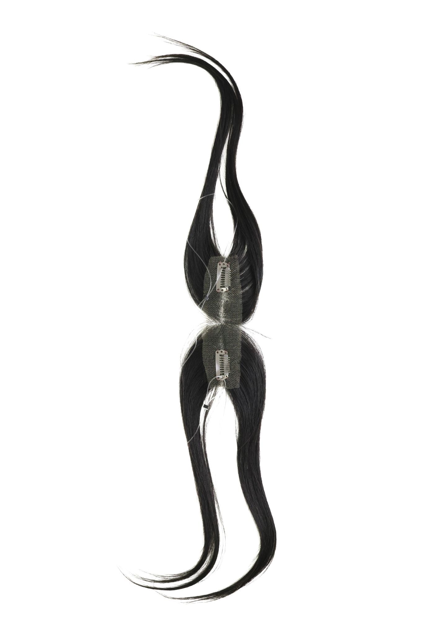 10” Human Hair Clip in Bangs with String