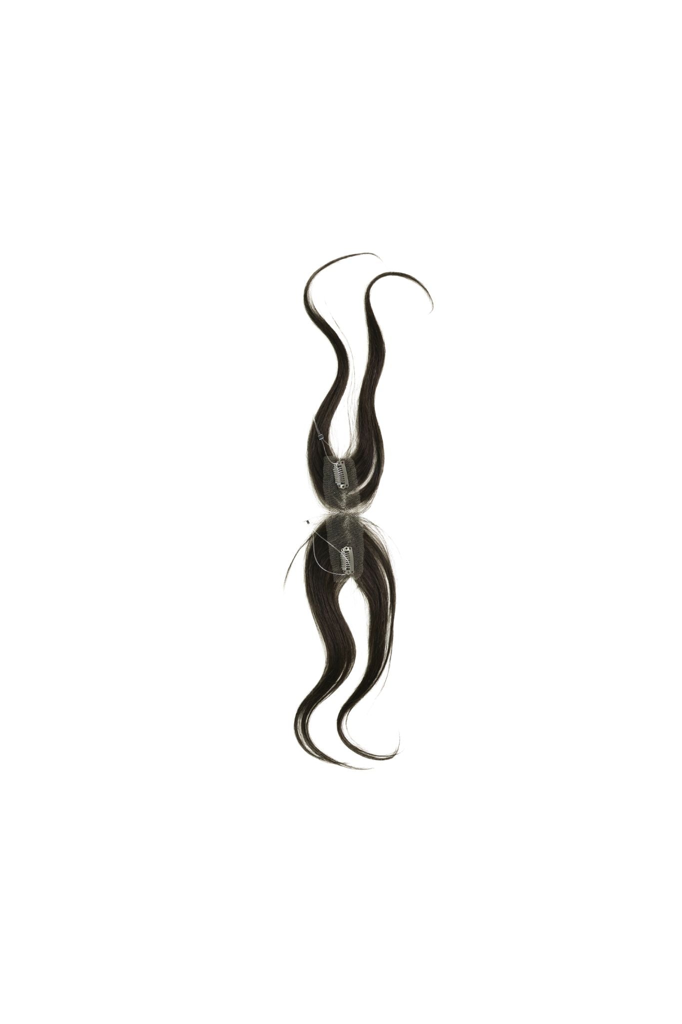 10” Human Hair Clip in Bangs with String
