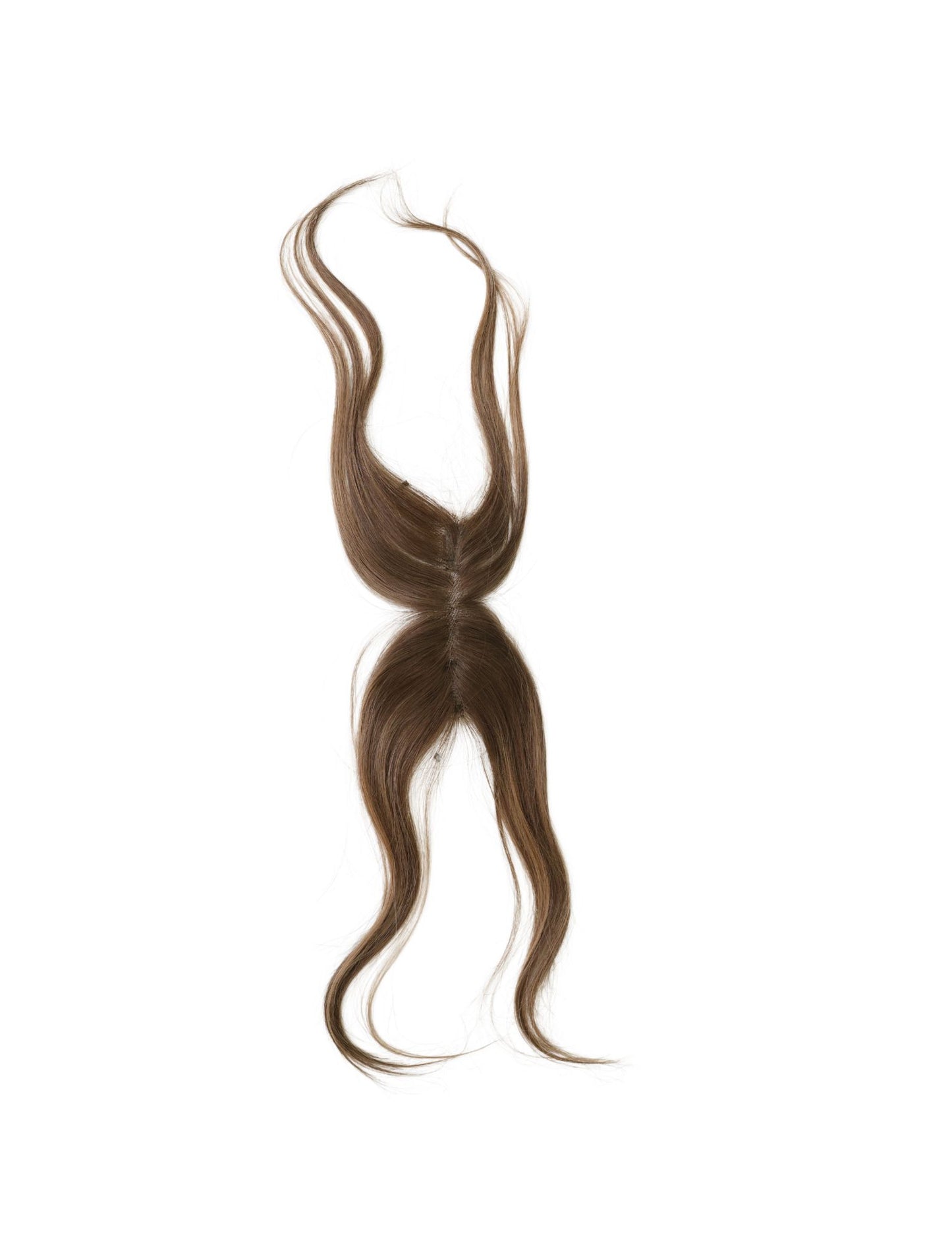 10” Human Hair Clip in Bangs with String
