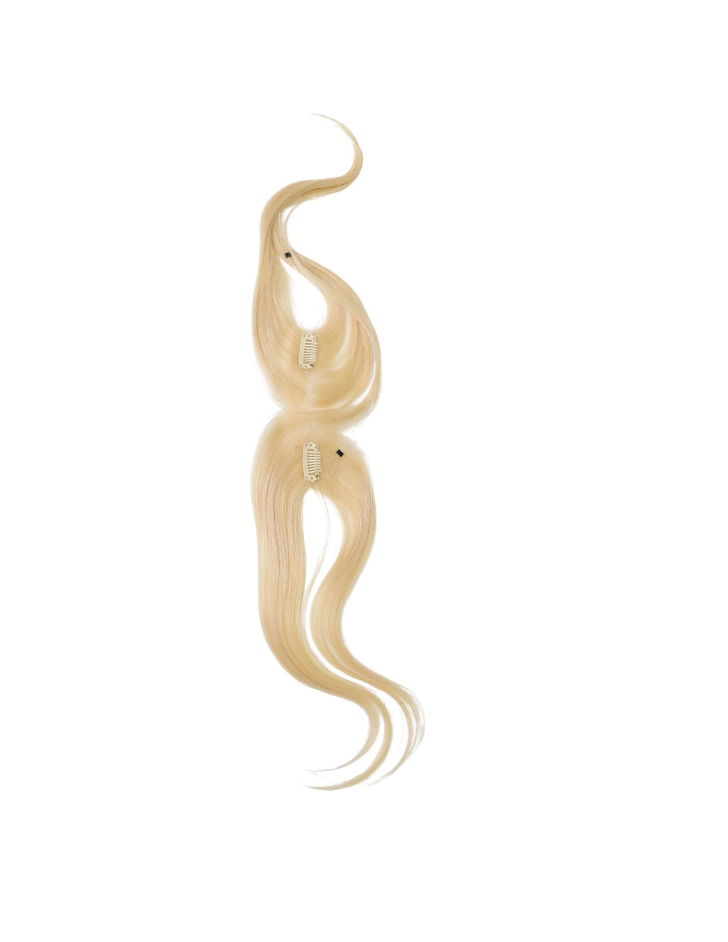 10” Human Hair Clip in Bangs with String