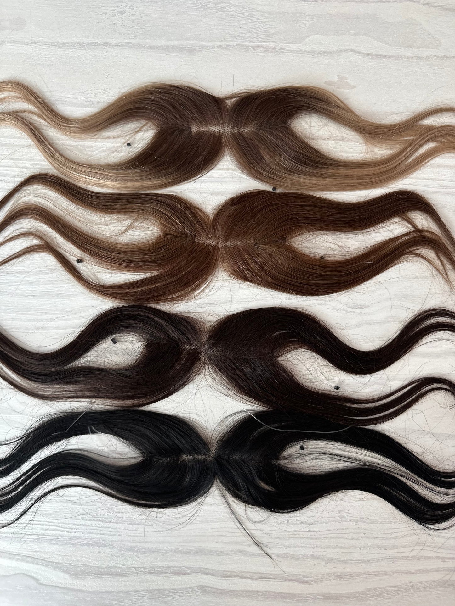 10” Human Hair Clip in Bangs with String