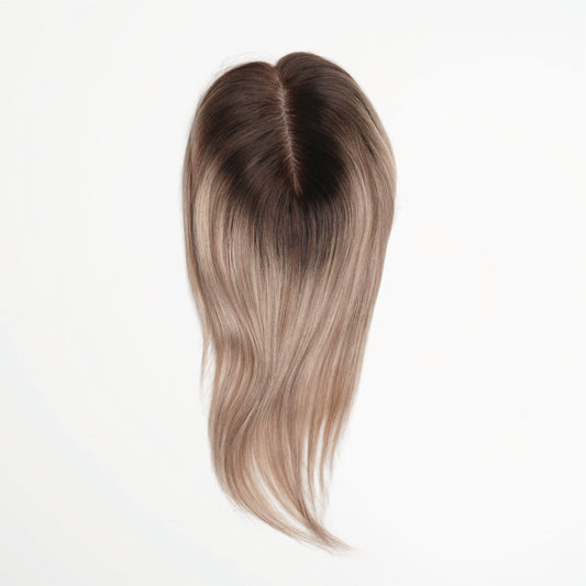 Silk Base Human Hair Topper (with clips)