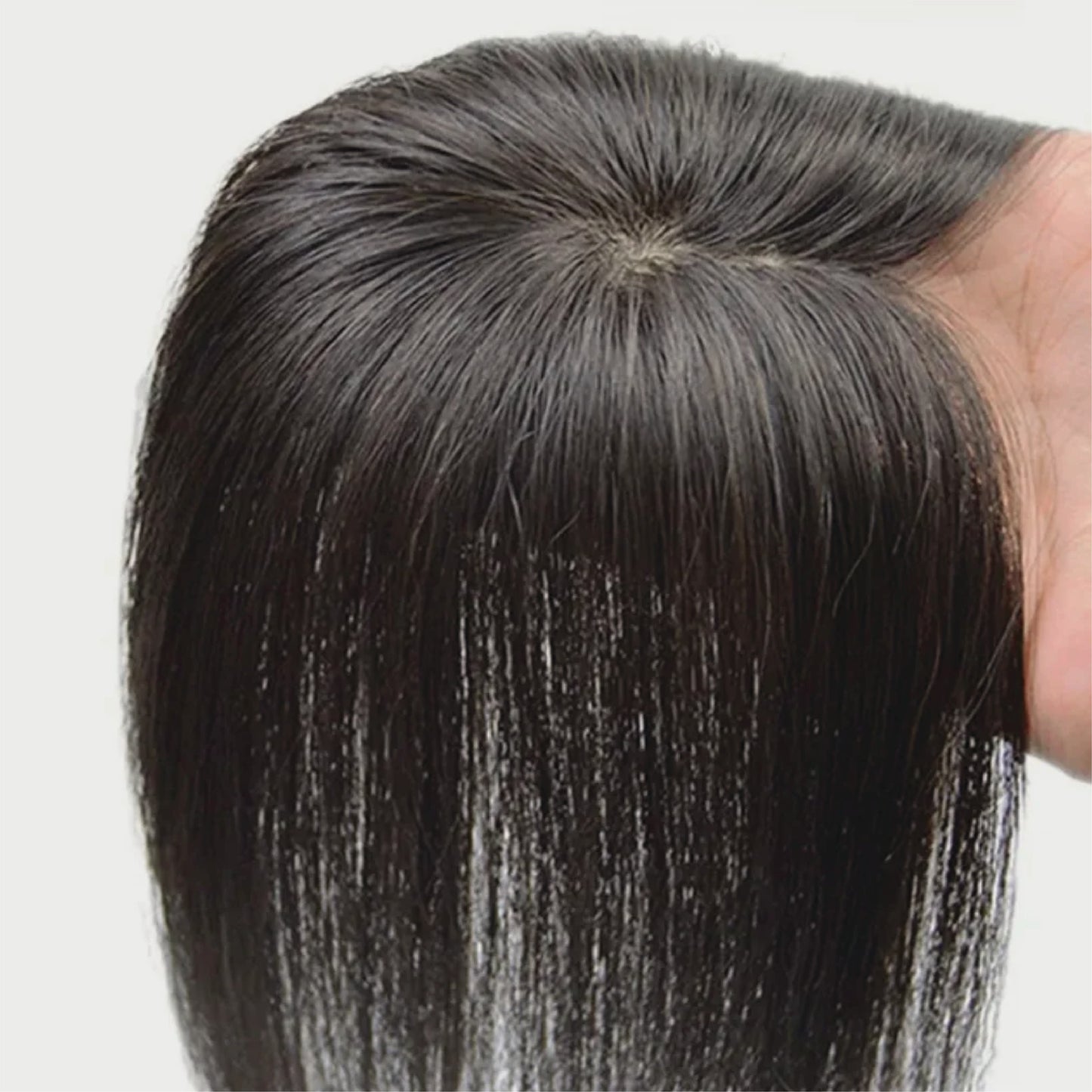 Silk Base Human Hair Topper (with clips)