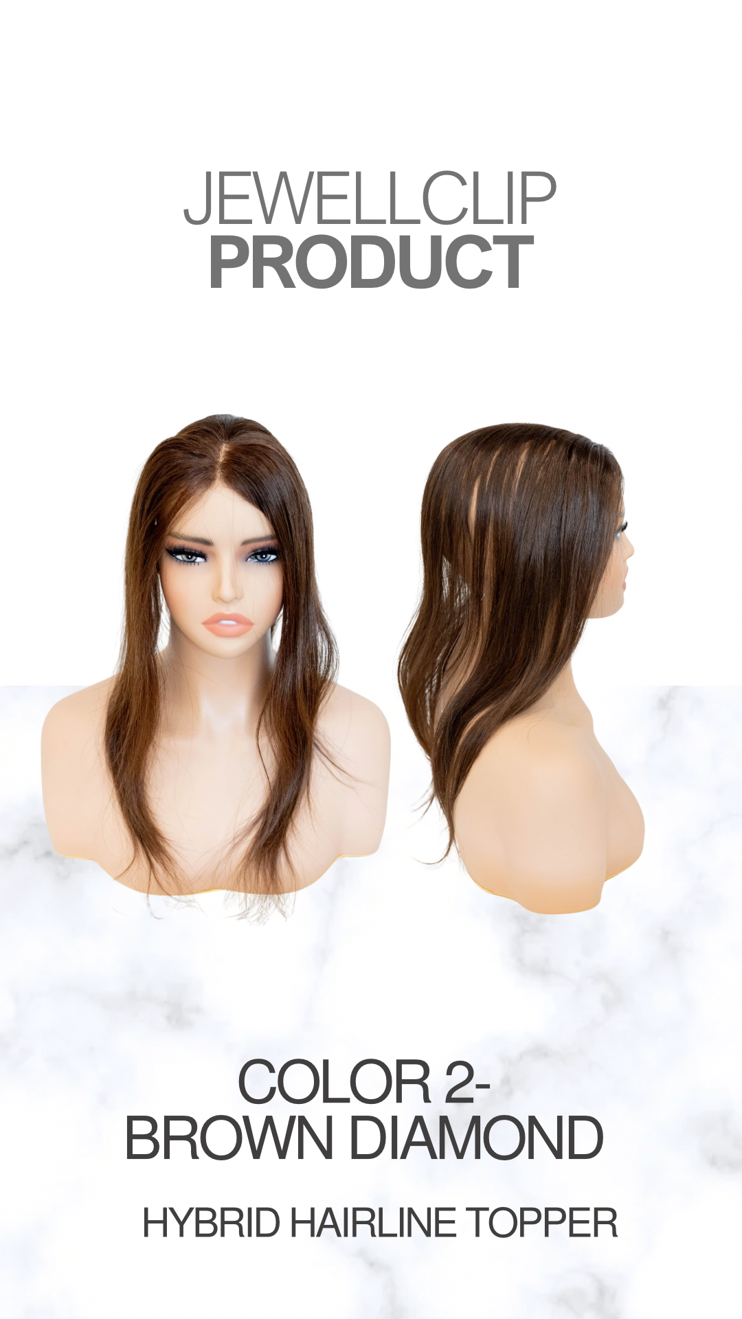Hybrid Hairline Topper (Jewell Clip X Skye)