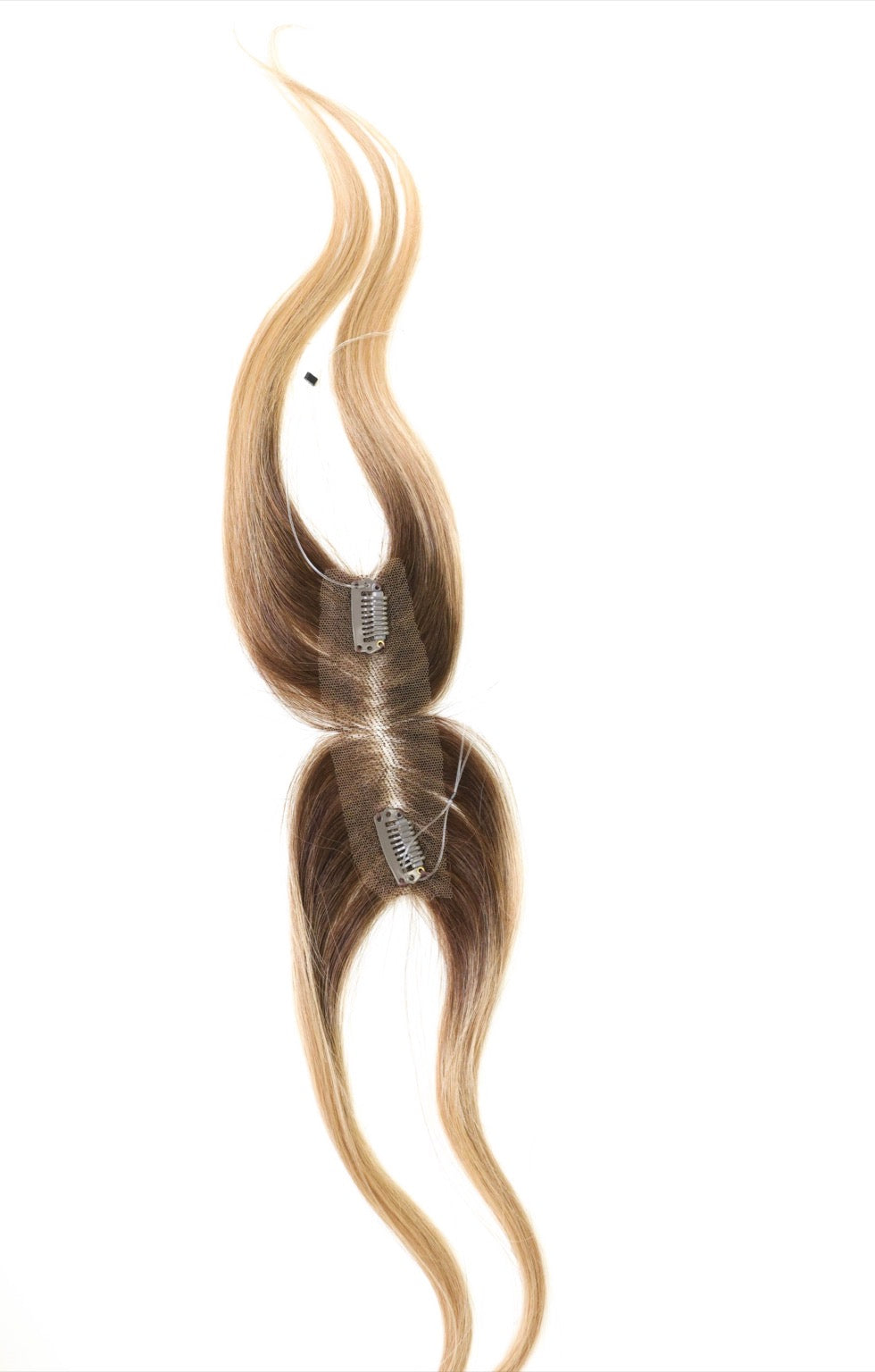10” Human Hair Clip in Bangs with String