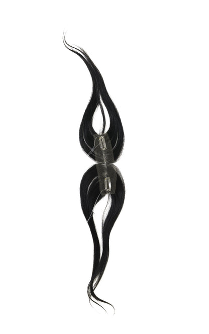 10” Human Hair Clip in Bangs with String