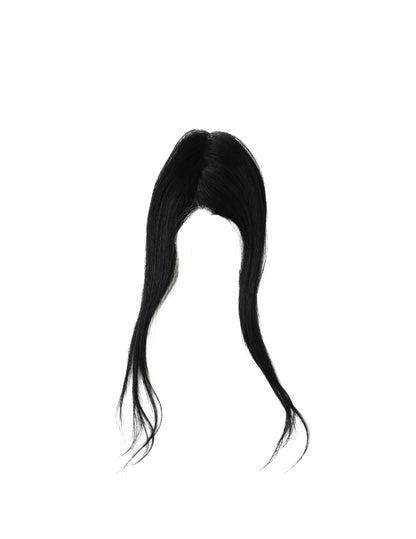 10” Human Hair Clip in Bangs with String