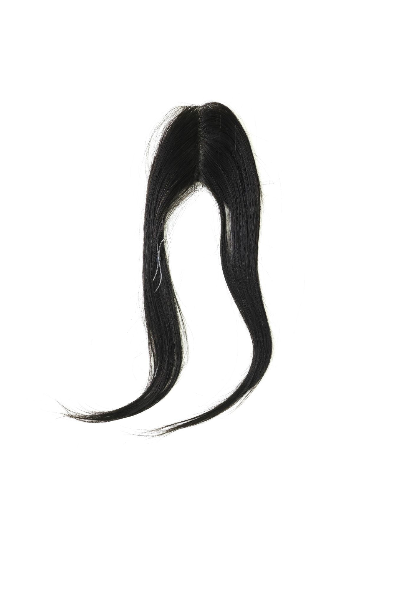 10” Human Hair Clip in Bangs with String