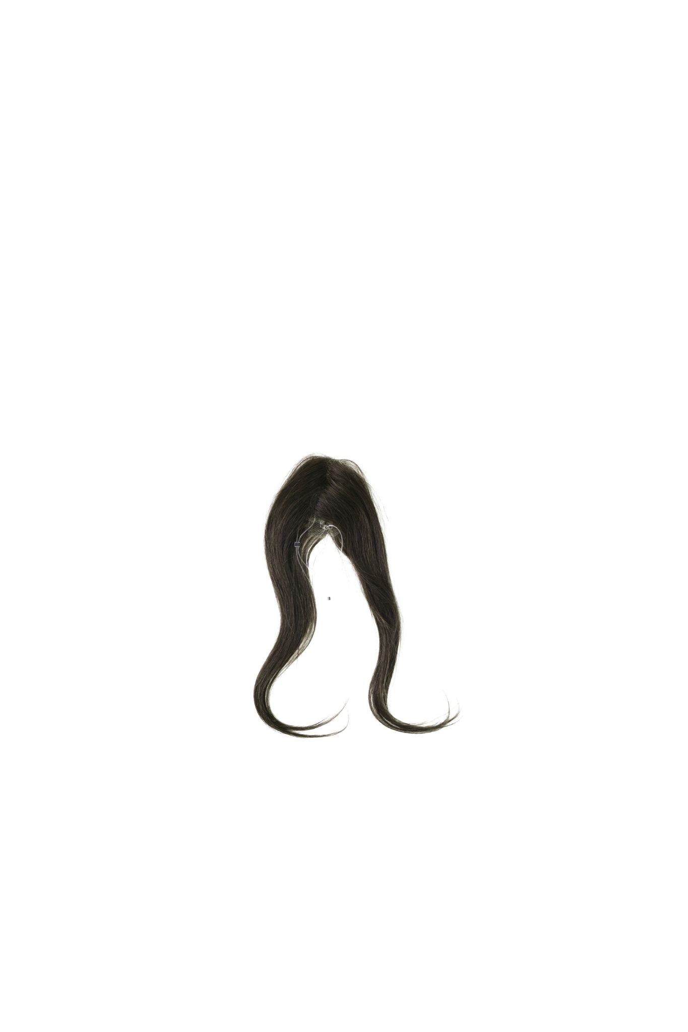 10” Human Hair Clip in Bangs with String