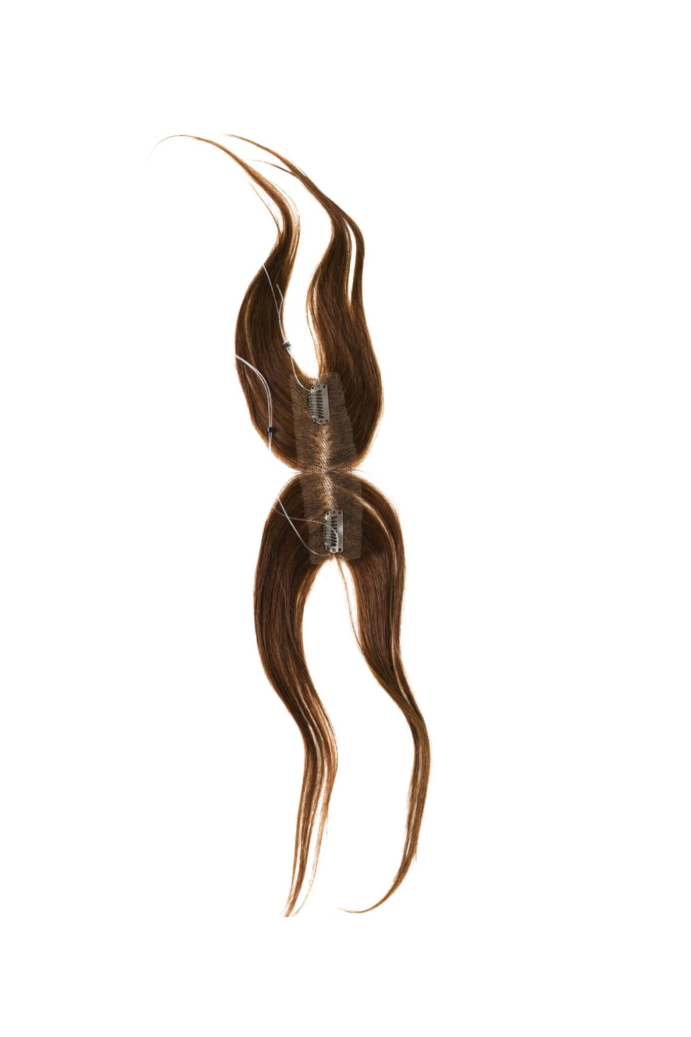 10” Human Hair Clip in Bangs with String