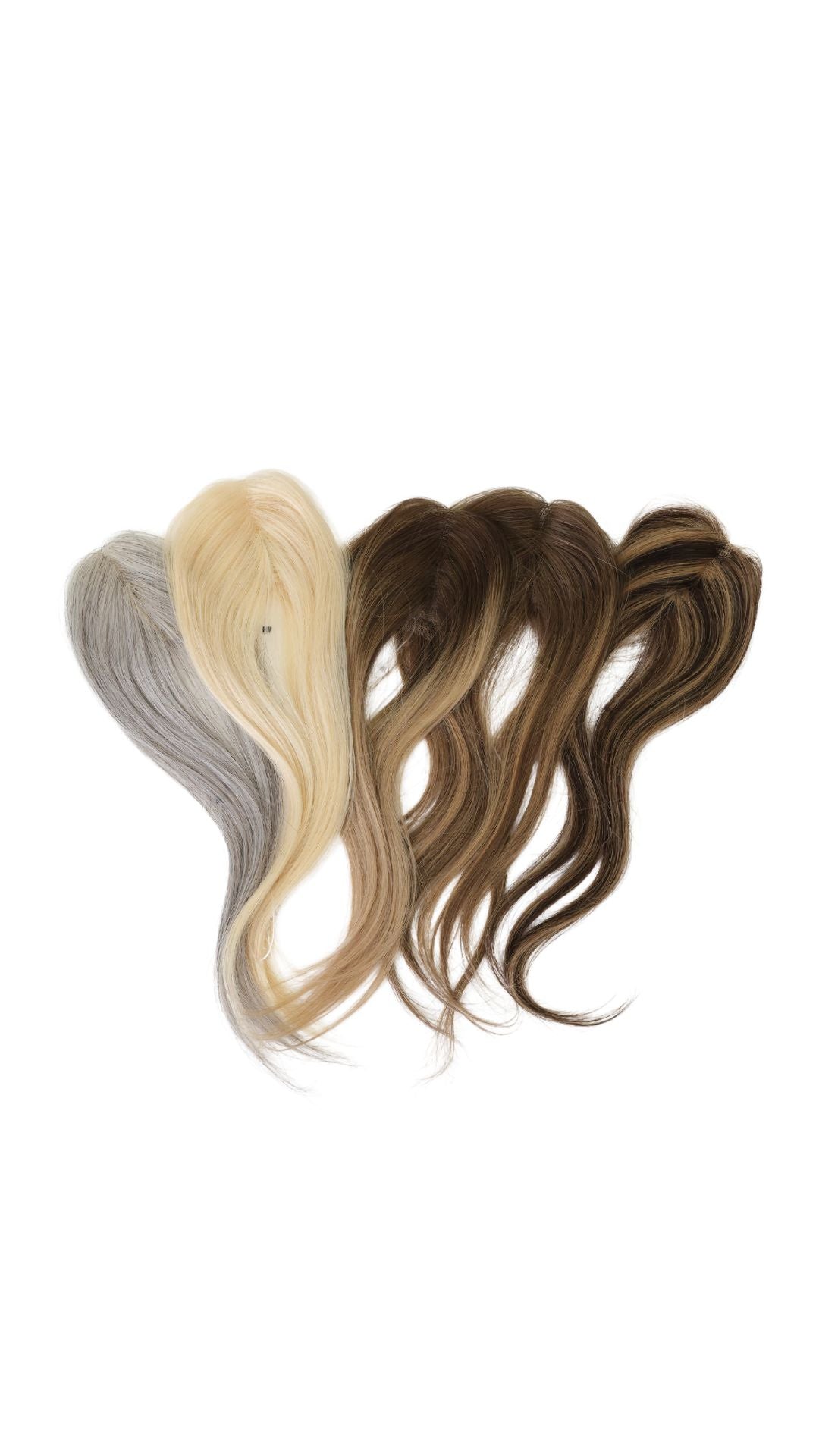 10” Human Hair Clip in Bangs with String