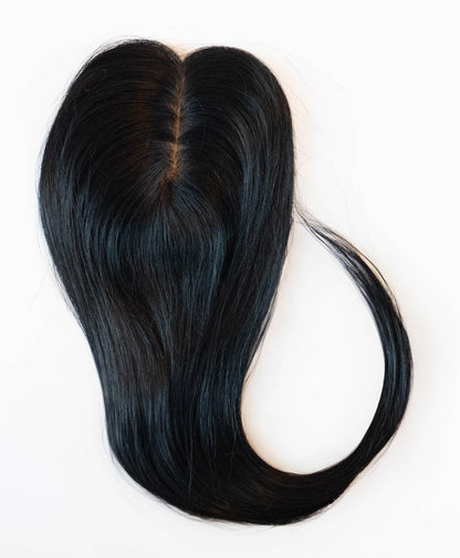 Silk Base Human Hair Topper (with clips)