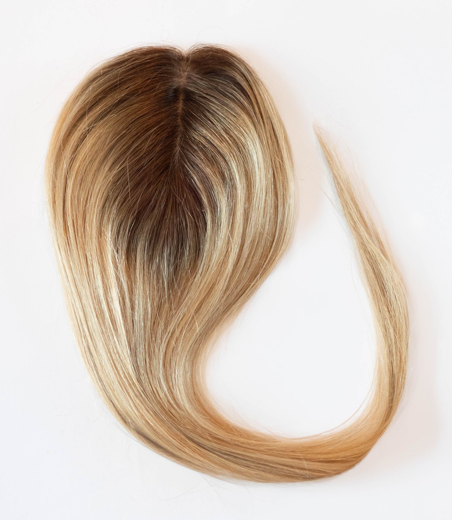 Silk Base Human Hair Topper (with clips)