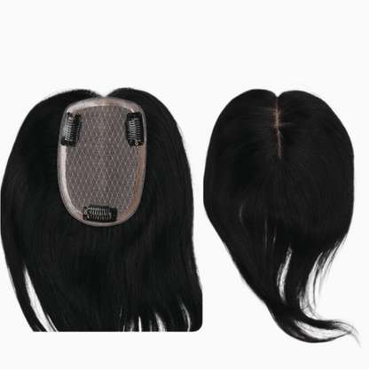 Silk Base Human Hair Topper (with clips)