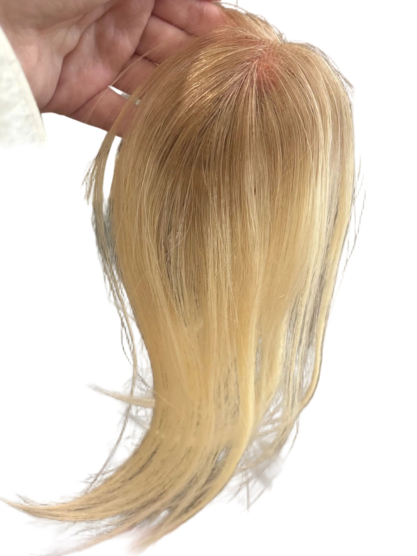 10” Human Hair Clip in Bangs with String