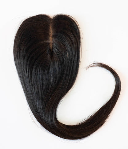 Silk Base Human Hair Topper (with clips)