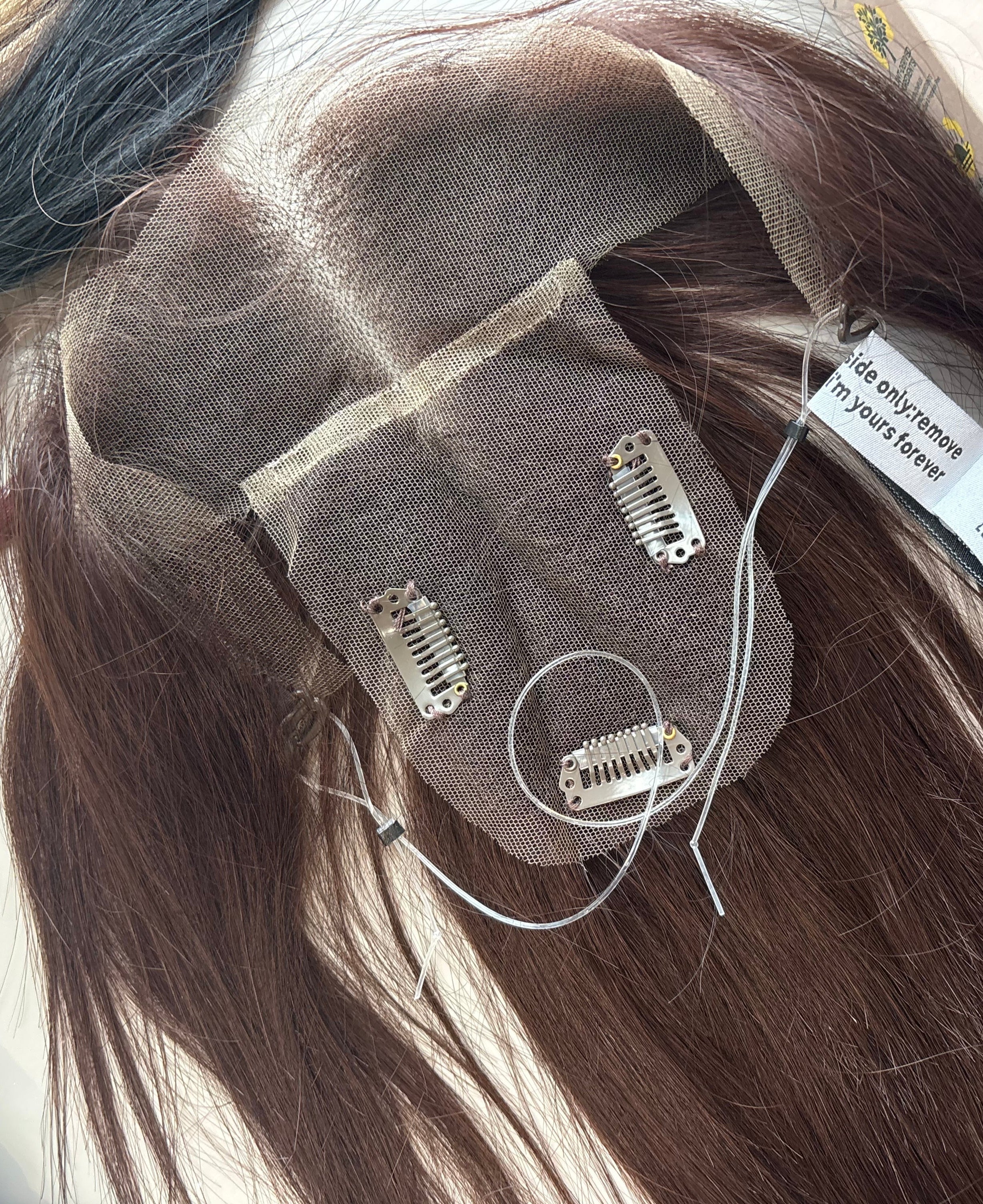 Hybrid Hairline Topper- Human Hair halo and Clip-In with Full