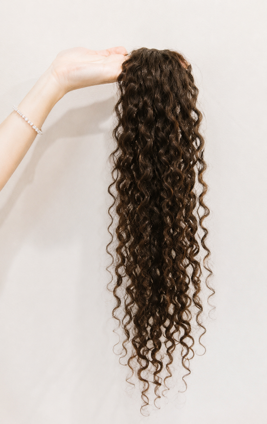 Curly Hairline Topper- Clip Free
