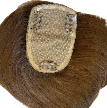 Silk Base Human Hair Topper (with clips)