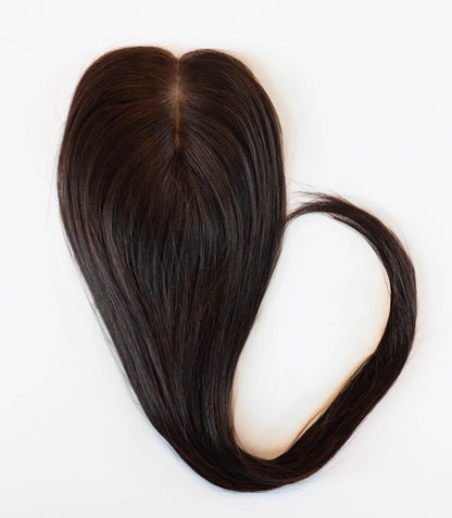 Silk Base Human Hair Topper (with clips)