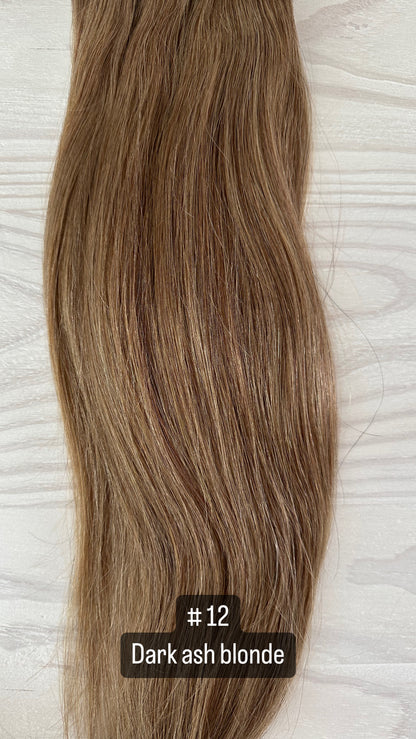 18" Straight 7 piece Clip-In Extensions (160 grams)
