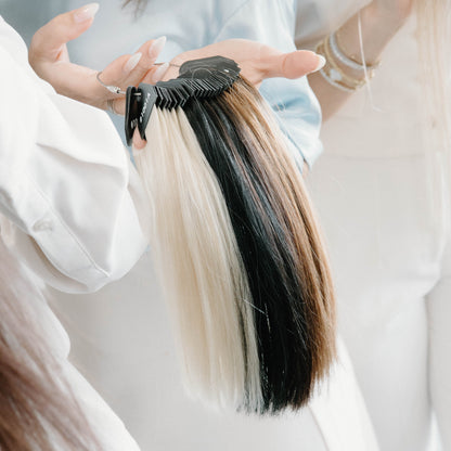 Hairline & Full Head Topper Color Swatches & Ring