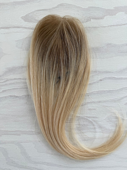 10” Human Hair Clip in Bangs with String