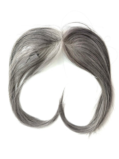 10” Human Hair Clip in Bangs with String