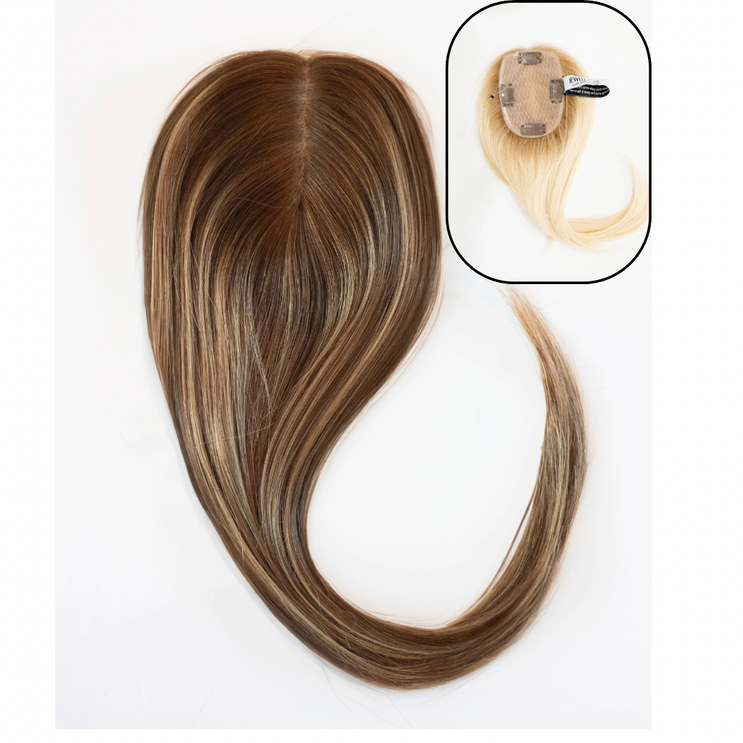 Silk Base Human Hair Topper (with clips)