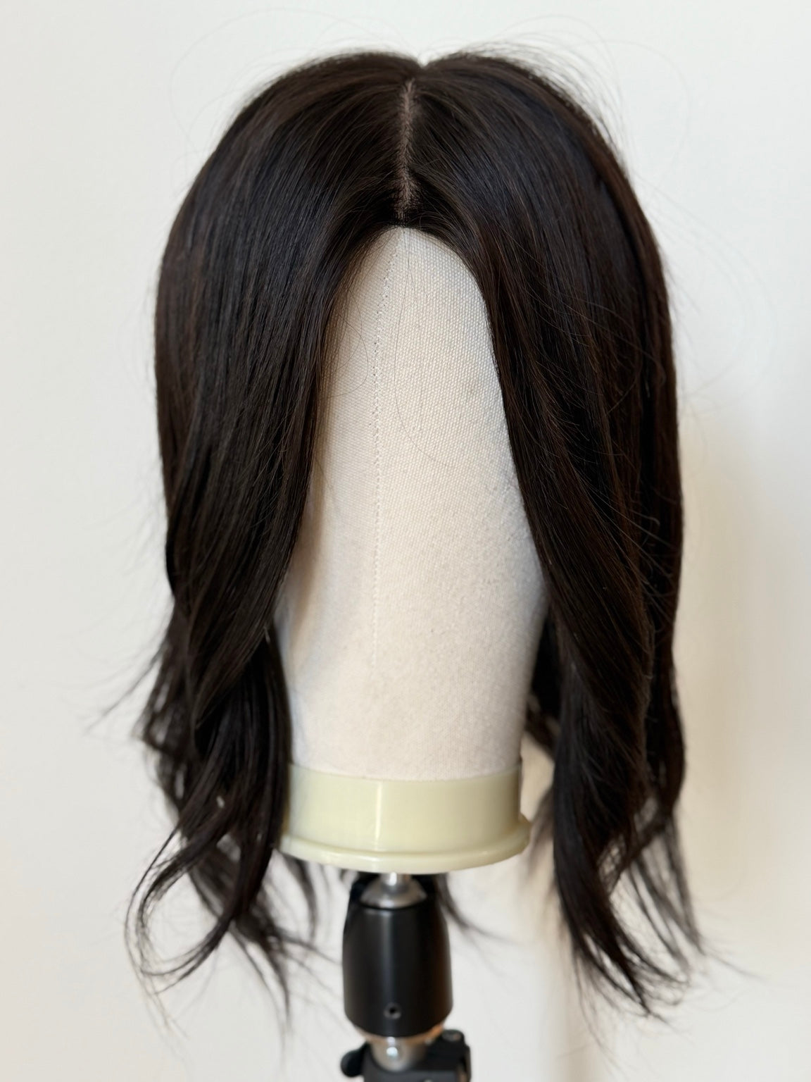 Anastasia darkest brown human hair wig, front