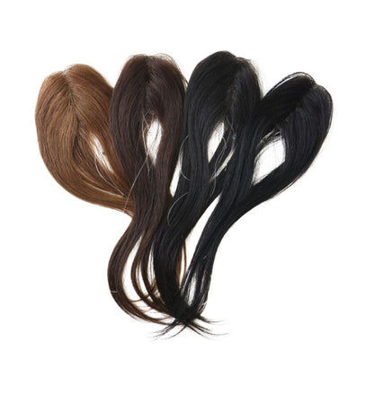 10” Human Hair Clip in Bangs with String