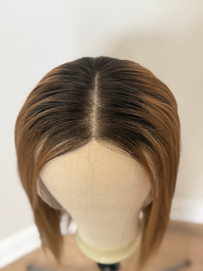 Cecilia chestnut balayage wig, hairline