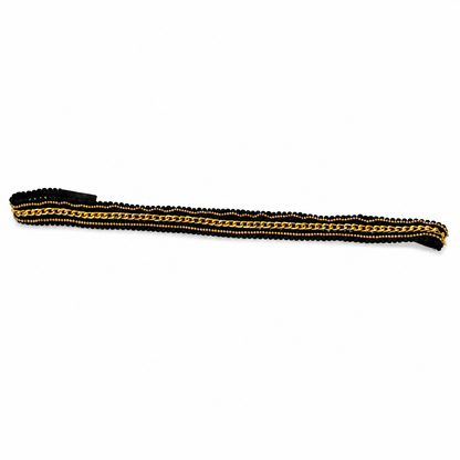 Fabric Gold Chain Headband