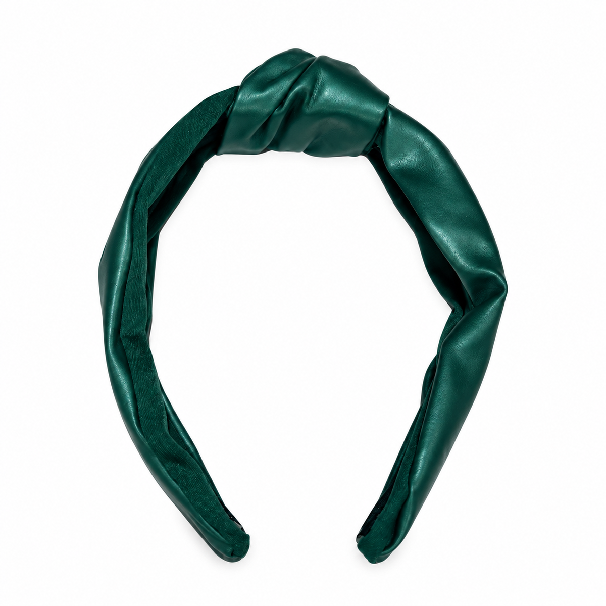 Faux Leather Emerald Headband