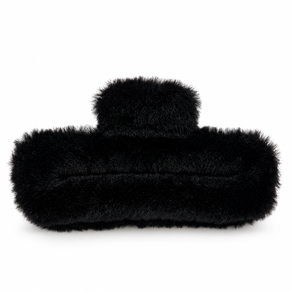 Fuzzy Black Claw Clip