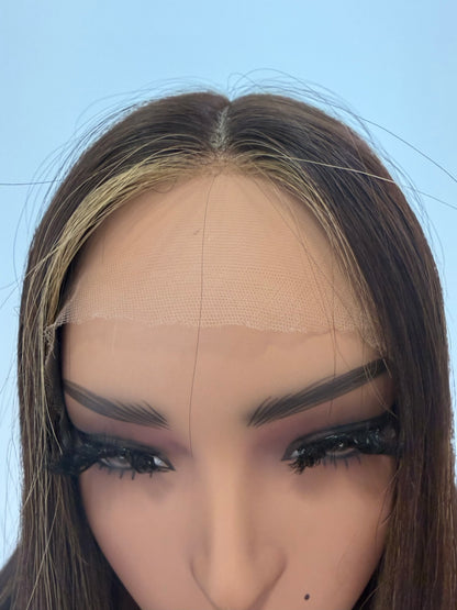 Gemma European hair wig, hairline and money piece