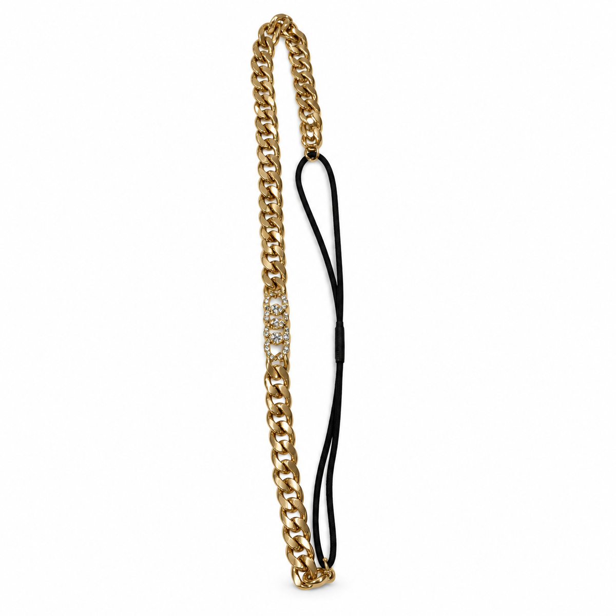 Gold Diamond Stud Chain Headband