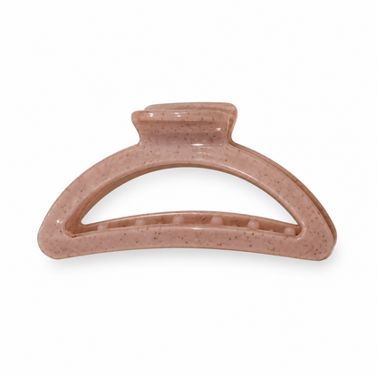 Pink Half Circle Claw Clip