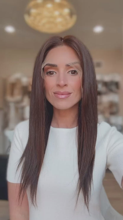 Gianna | 18” Skin Lace Base Remy Human Hair Wig