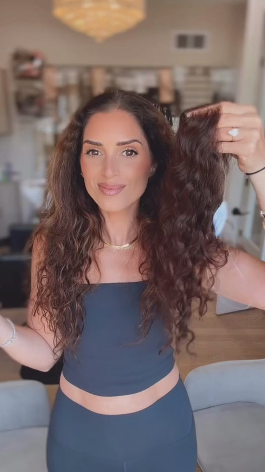 Curly Hairline Topper- Clip Free